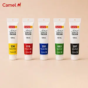 Camel Acrylic Colour Tubes 120 ml image
