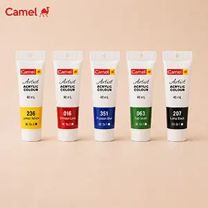 Camel Acrylic Colour Tubes 40 ml image