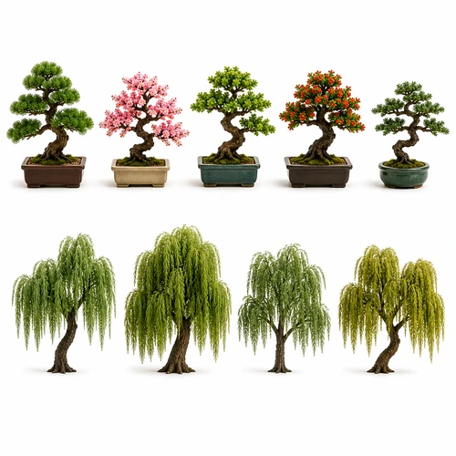 Bonsai & Willow Trees image