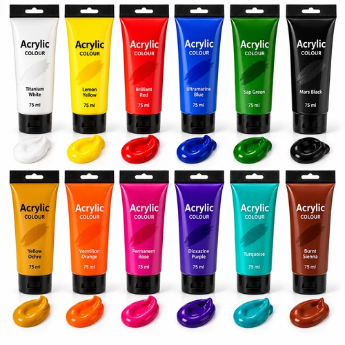 Acrylic Colour Tubes image