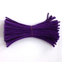 Forest Green Pipe Cleaners 8mm Thick - Pack of 100