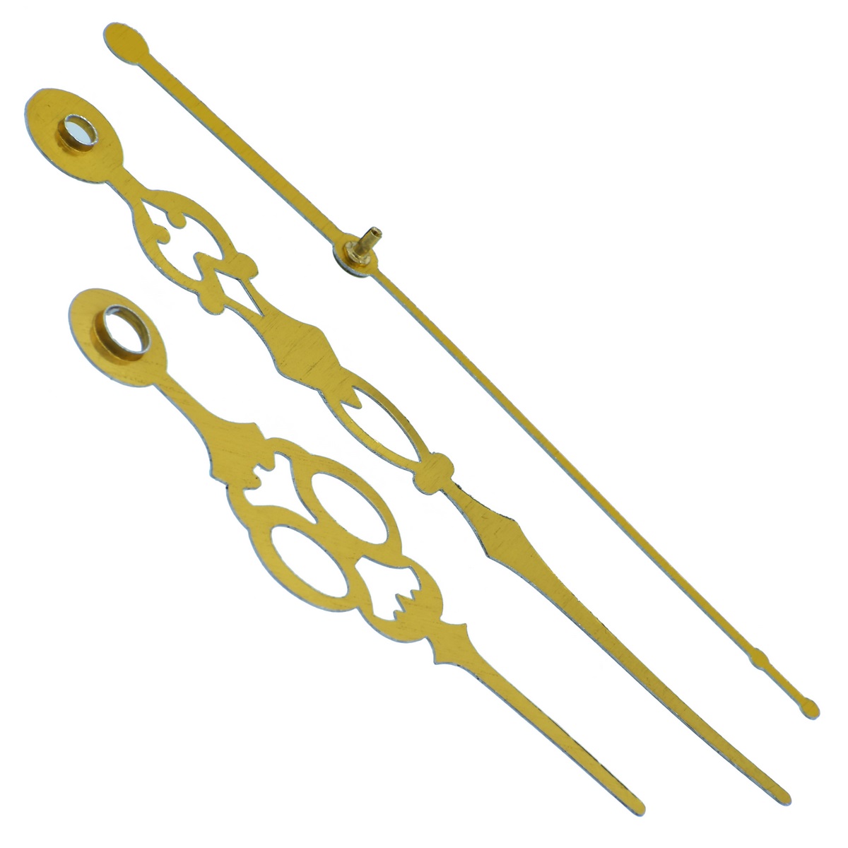 JAGS Clock Hands 5 inch Gold Hour, Minutes & Seconds Hand Set