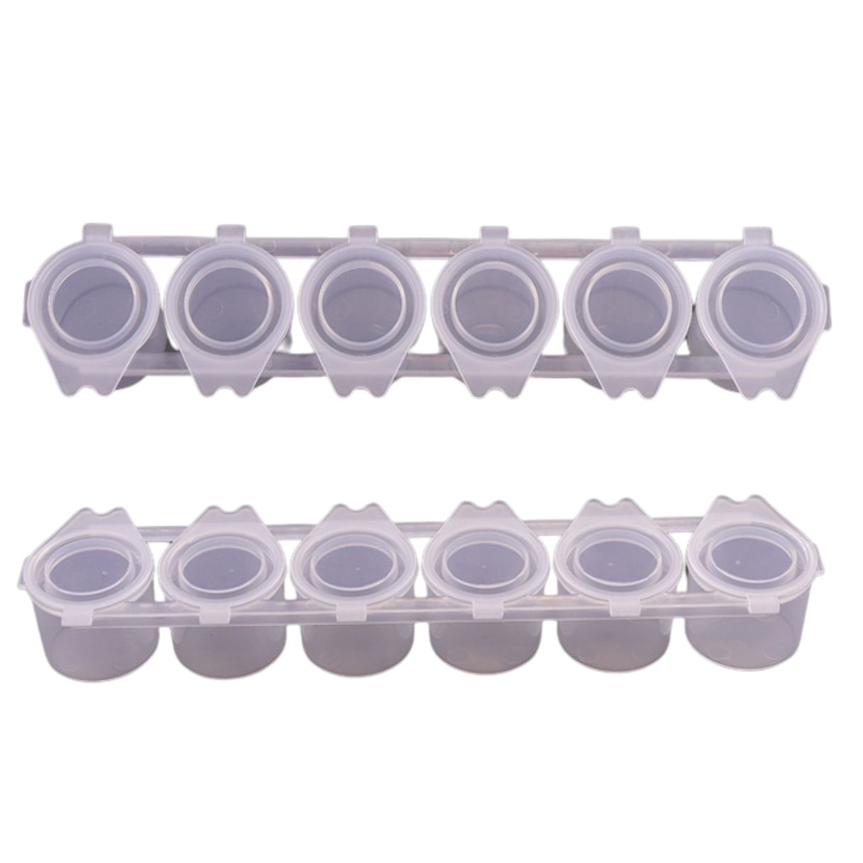 Bright Creations Empty Paint Pot Pod Strips, Storage Containers, Arts And Crafts (6ml/0.2 Oz, 240 Pots, 30 Strips