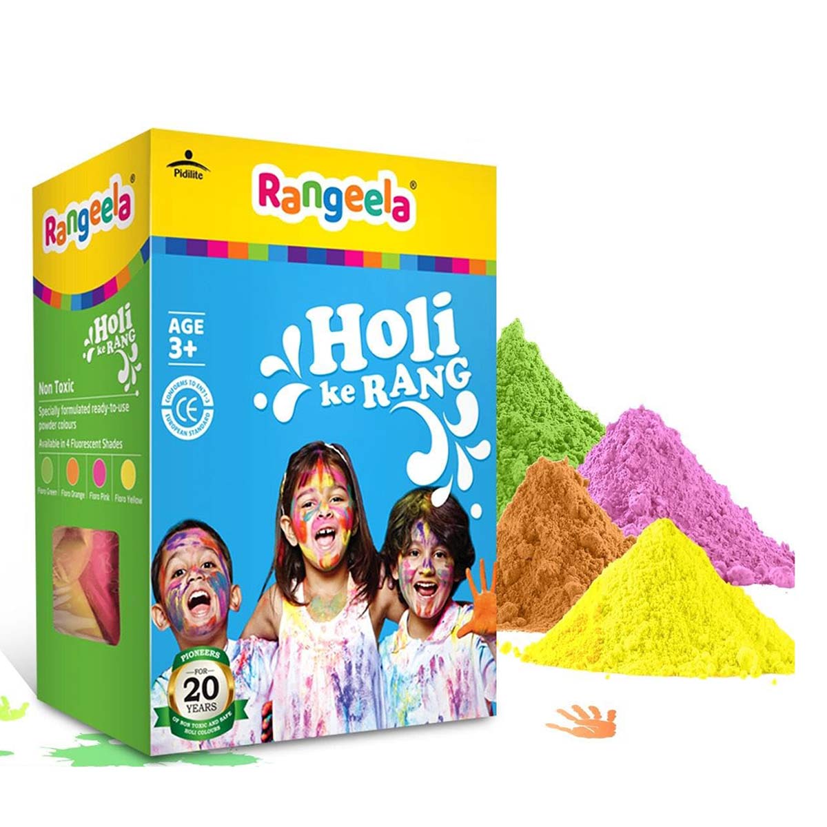 Rangeela Rangeela Holi Color Pack of 4 60 Grams Each